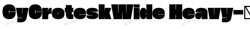 CyCroteskWide Heavy字体转换